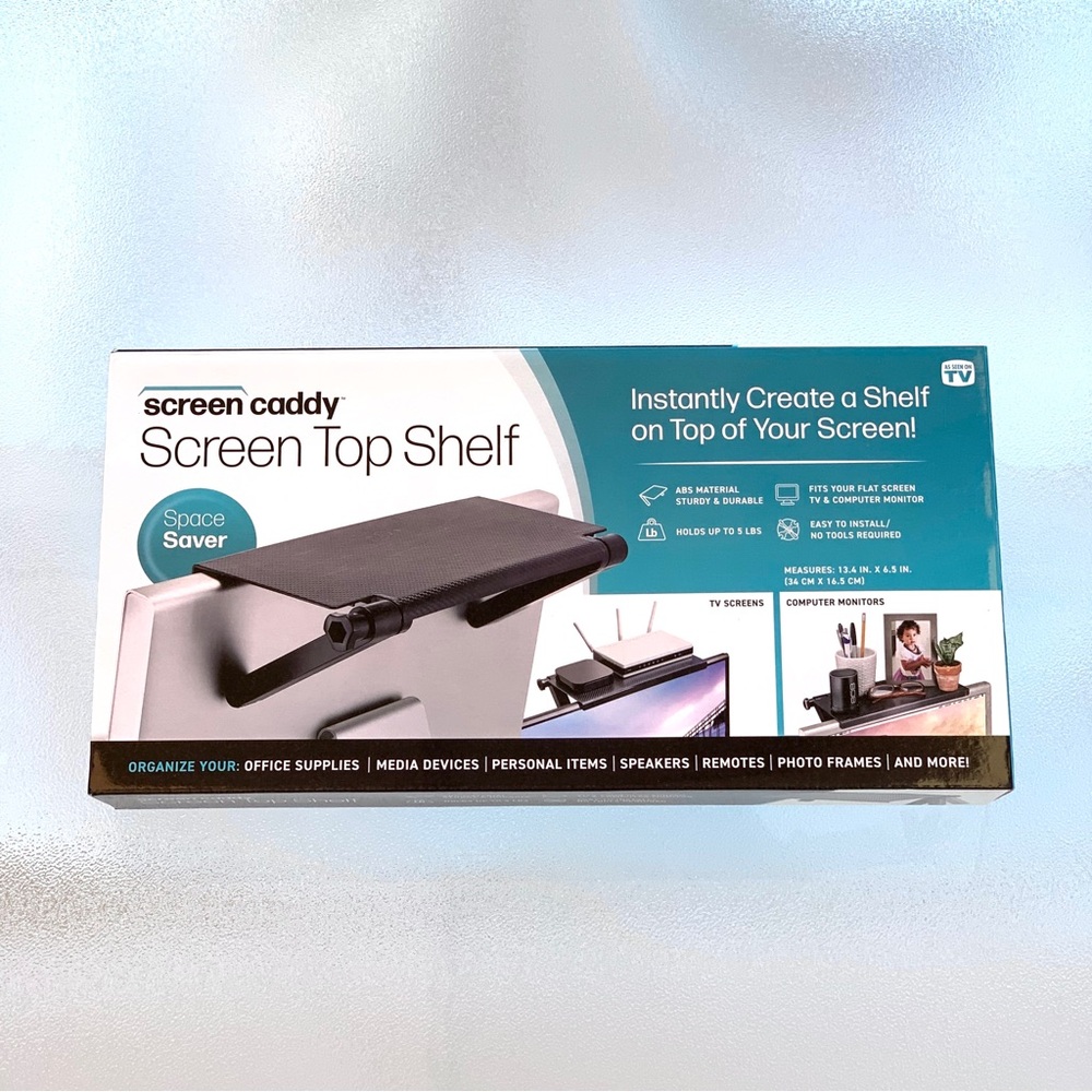 Screen Caddy Screen Top Shelf Organizer